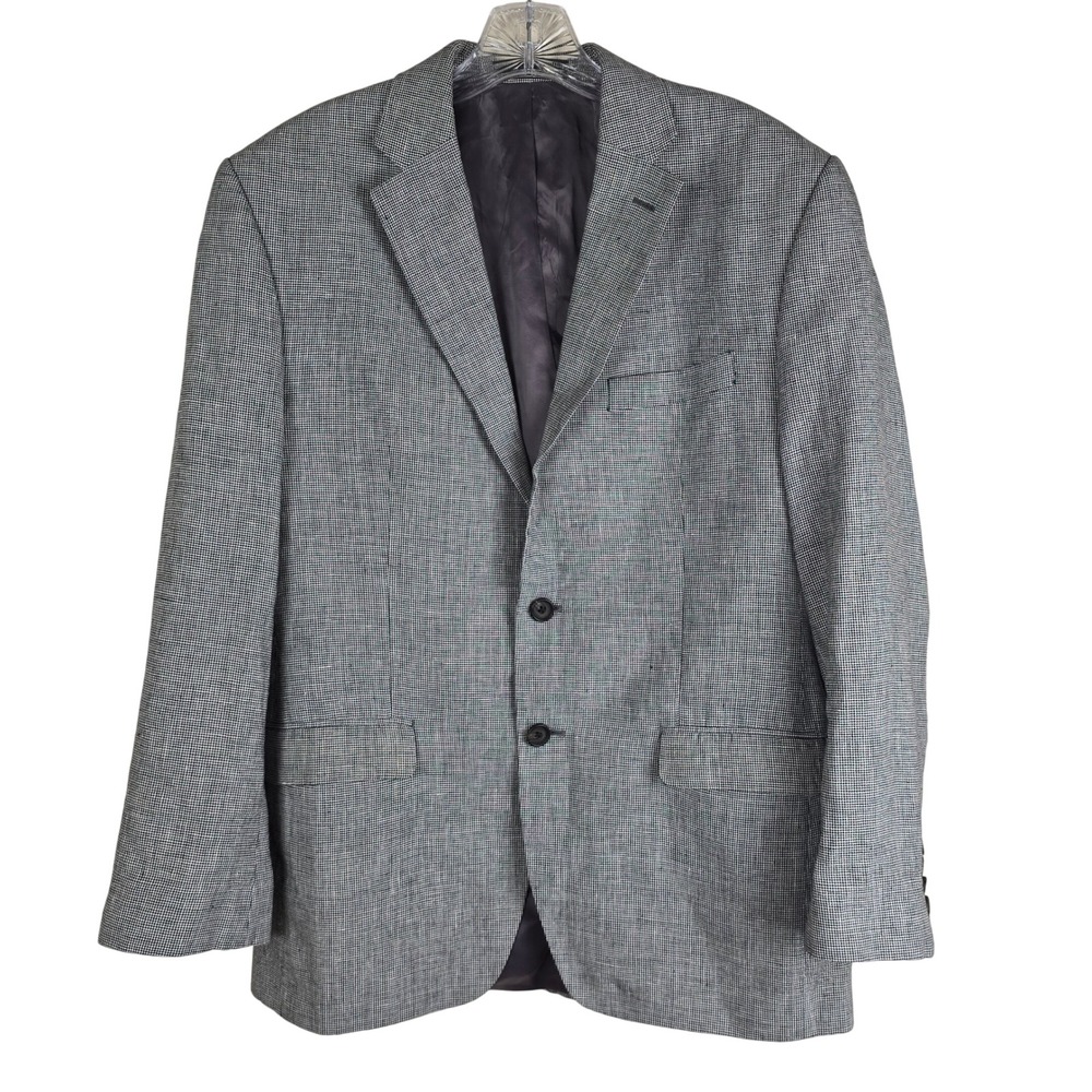 Lauren Ralph Lauren Men's 100% Linen Houndstooth Blazer - Size‎ 38R